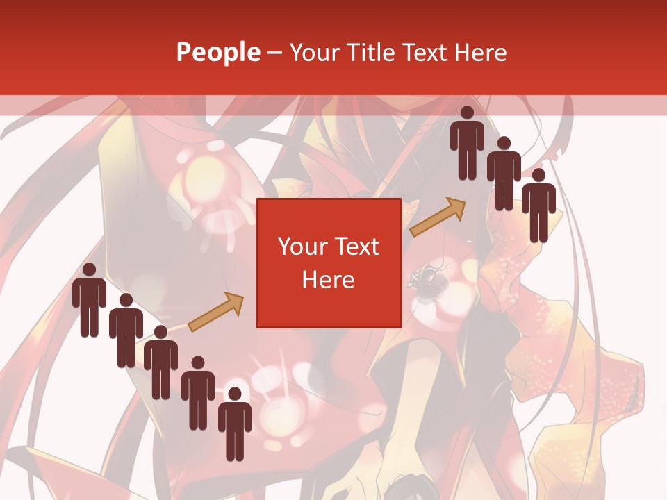 A Woman In A Red Dress With Long Hair PowerPoint Template