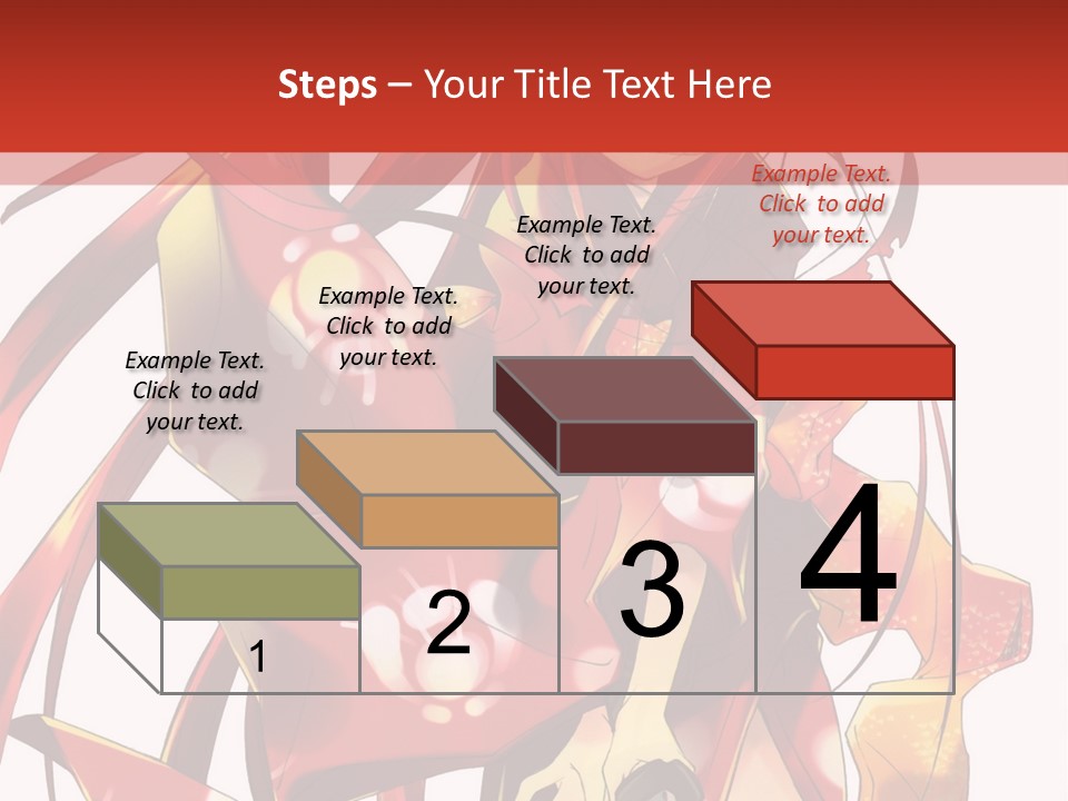 A Woman In A Red Dress With Long Hair PowerPoint Template