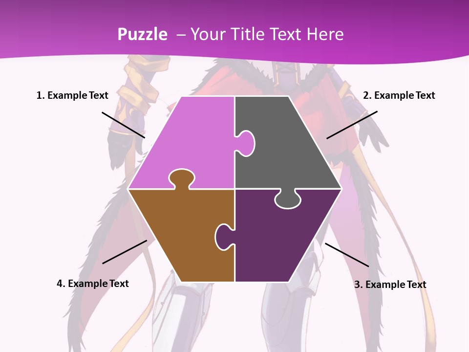 A Woman In A Red Dress Is Holding A Sword PowerPoint Template