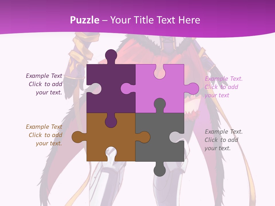 A Woman In A Red Dress Is Holding A Sword PowerPoint Template