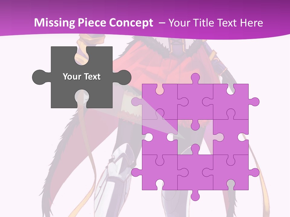 A Woman In A Red Dress Is Holding A Sword PowerPoint Template