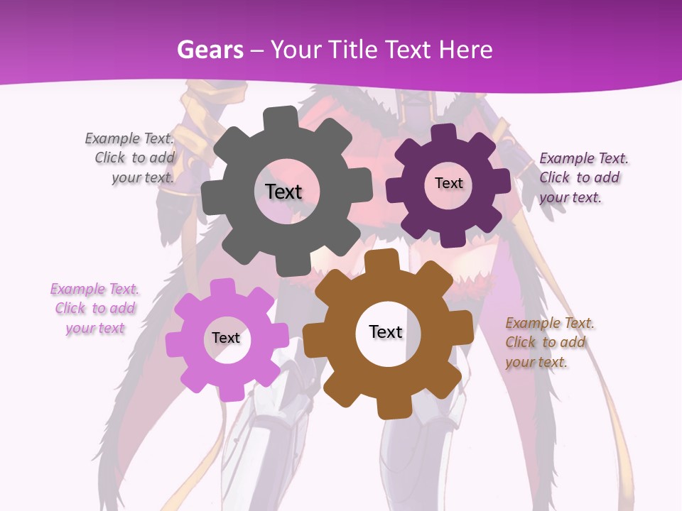 A Woman In A Red Dress Is Holding A Sword PowerPoint Template