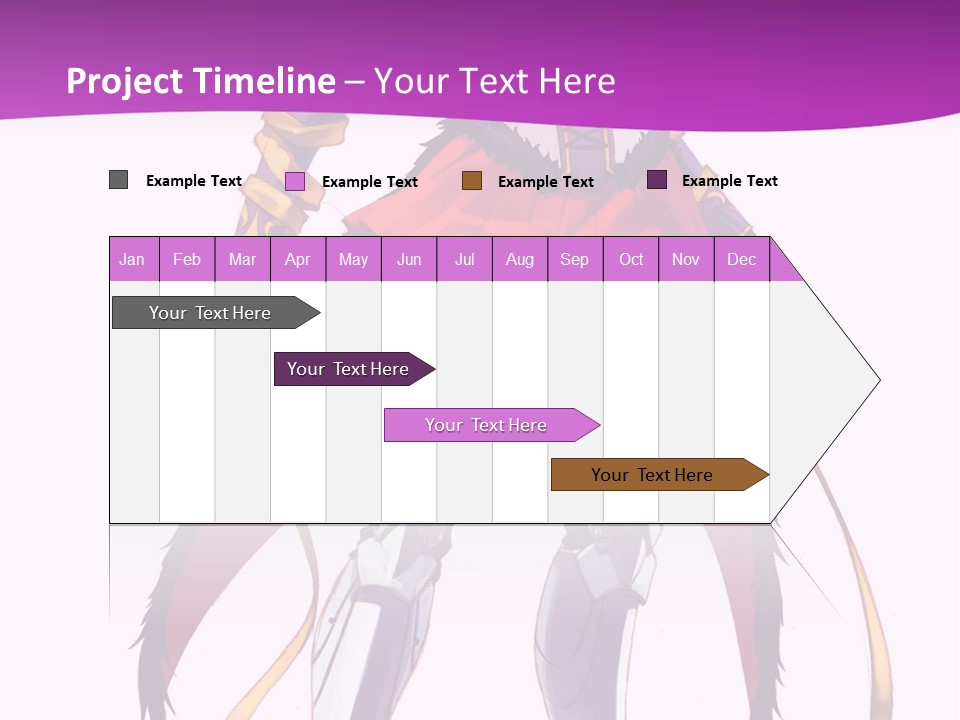 A Woman In A Red Dress Is Holding A Sword PowerPoint Template