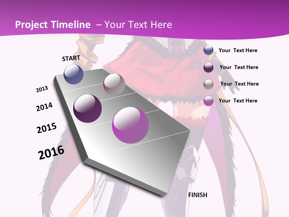 A Woman In A Red Dress Is Holding A Sword PowerPoint Template