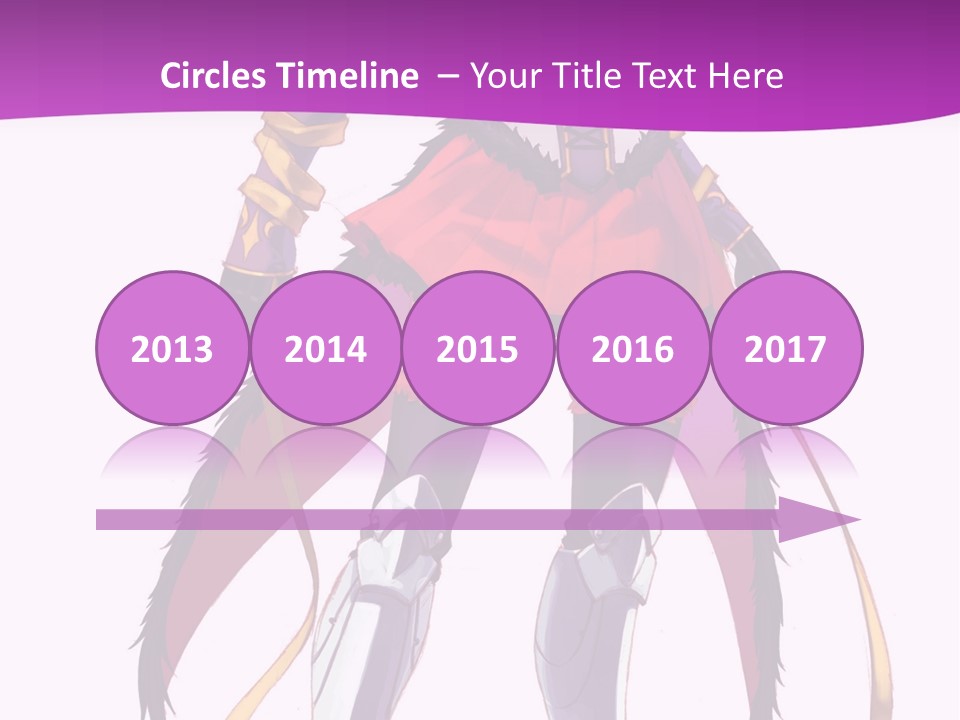 A Woman In A Red Dress Is Holding A Sword PowerPoint Template