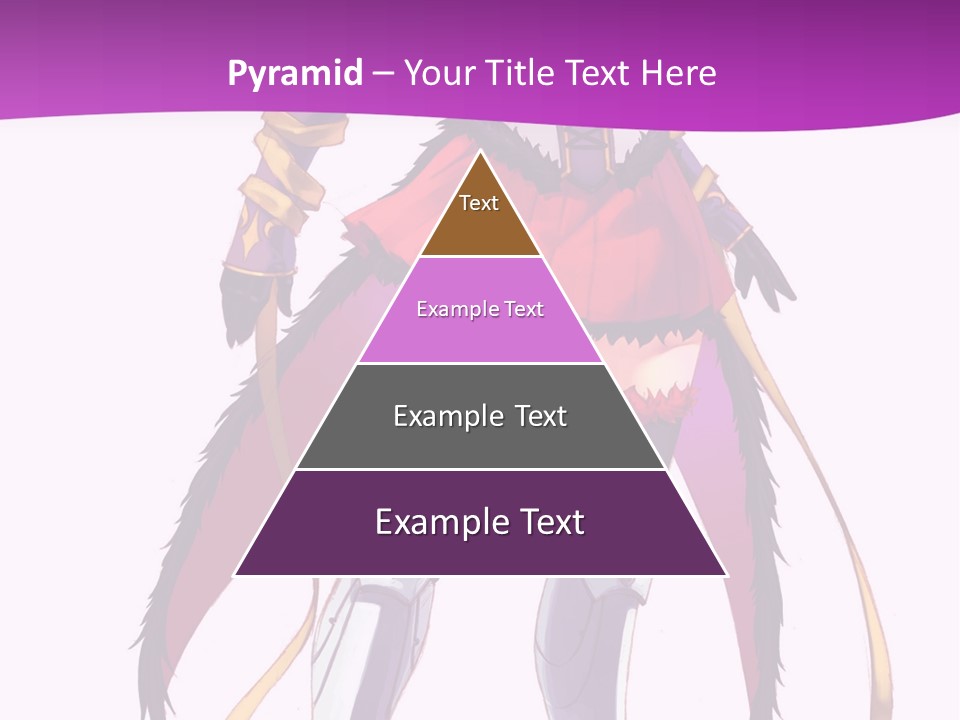 A Woman In A Red Dress Is Holding A Sword PowerPoint Template