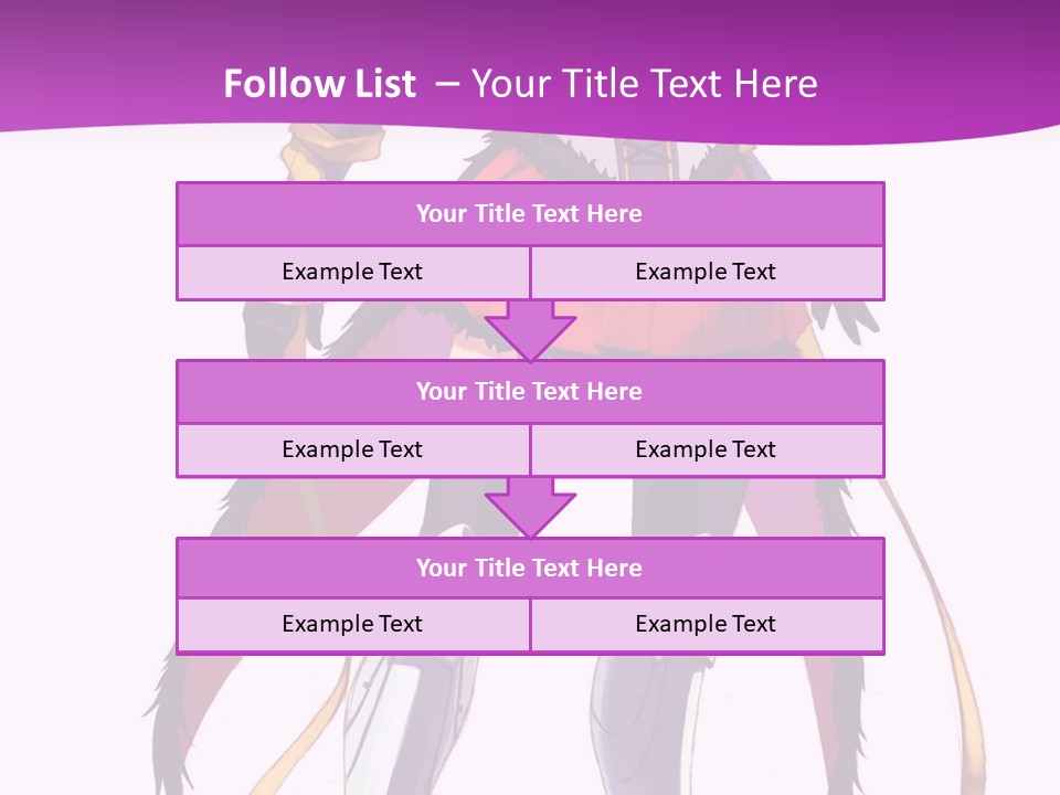 A Woman In A Red Dress Is Holding A Sword PowerPoint Template