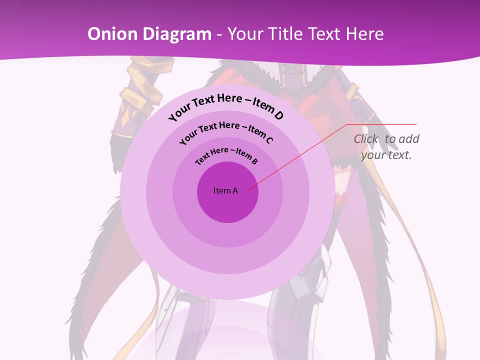 A Woman In A Red Dress Is Holding A Sword PowerPoint Template