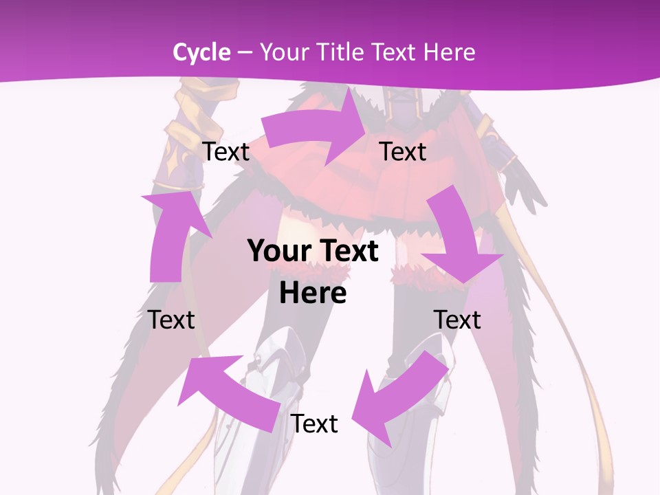 A Woman In A Red Dress Is Holding A Sword PowerPoint Template