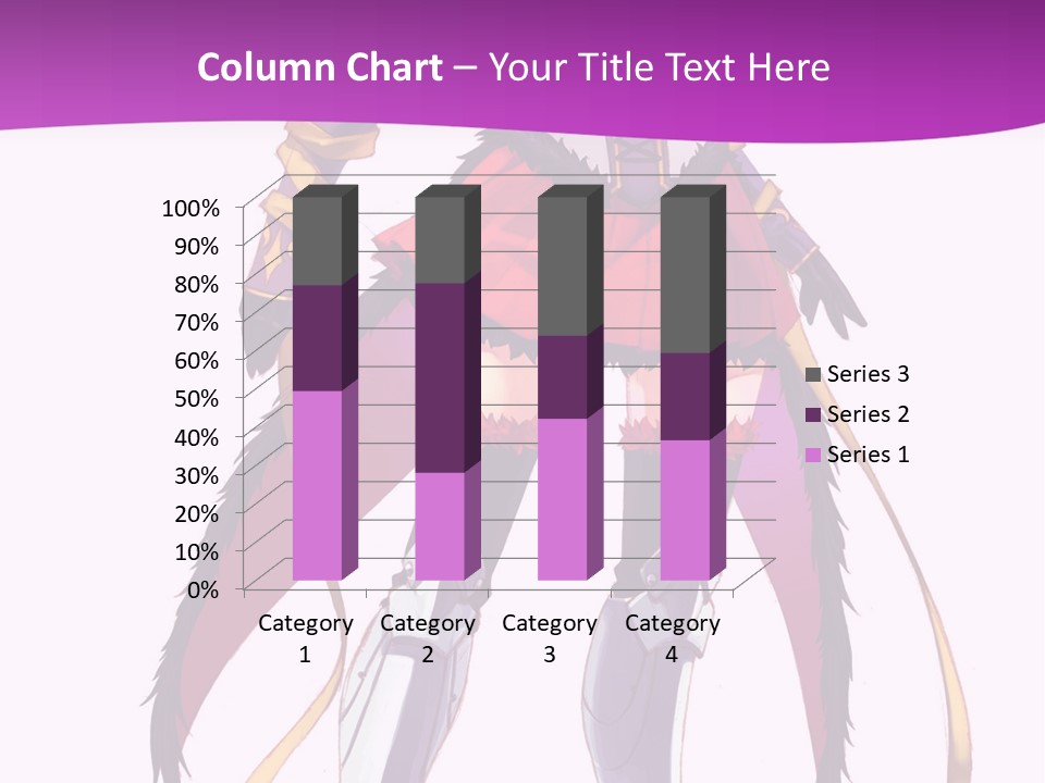 A Woman In A Red Dress Is Holding A Sword PowerPoint Template