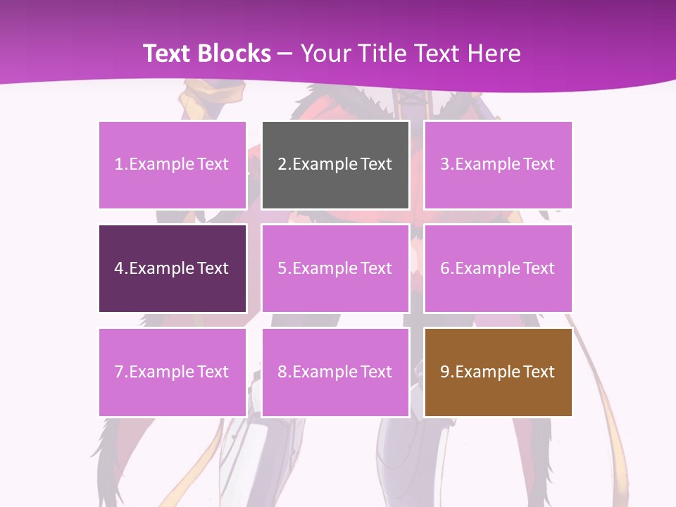 A Woman In A Red Dress Is Holding A Sword PowerPoint Template