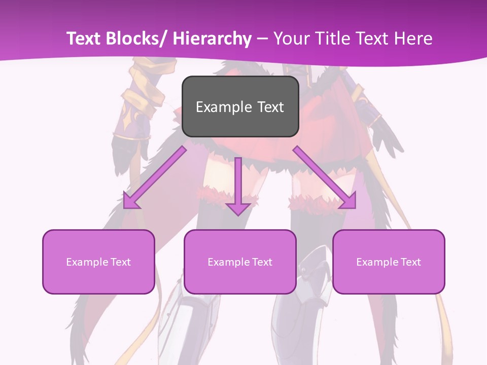 A Woman In A Red Dress Is Holding A Sword PowerPoint Template