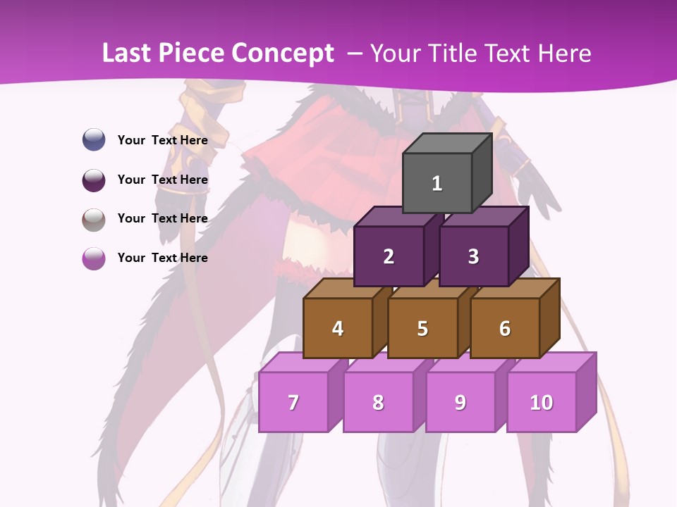 A Woman In A Red Dress Is Holding A Sword PowerPoint Template