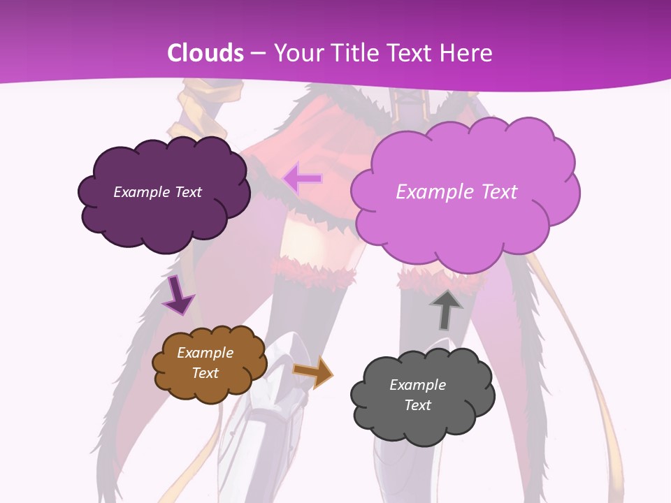 A Woman In A Red Dress Is Holding A Sword PowerPoint Template