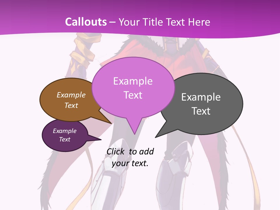 A Woman In A Red Dress Is Holding A Sword PowerPoint Template