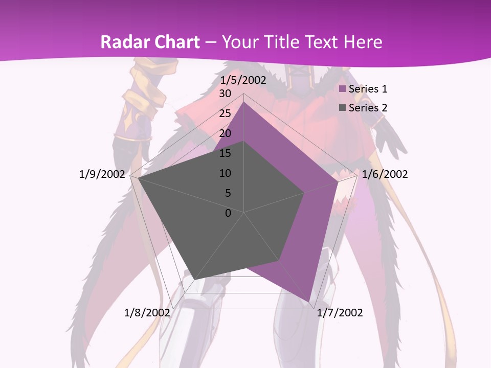 A Woman In A Red Dress Is Holding A Sword PowerPoint Template