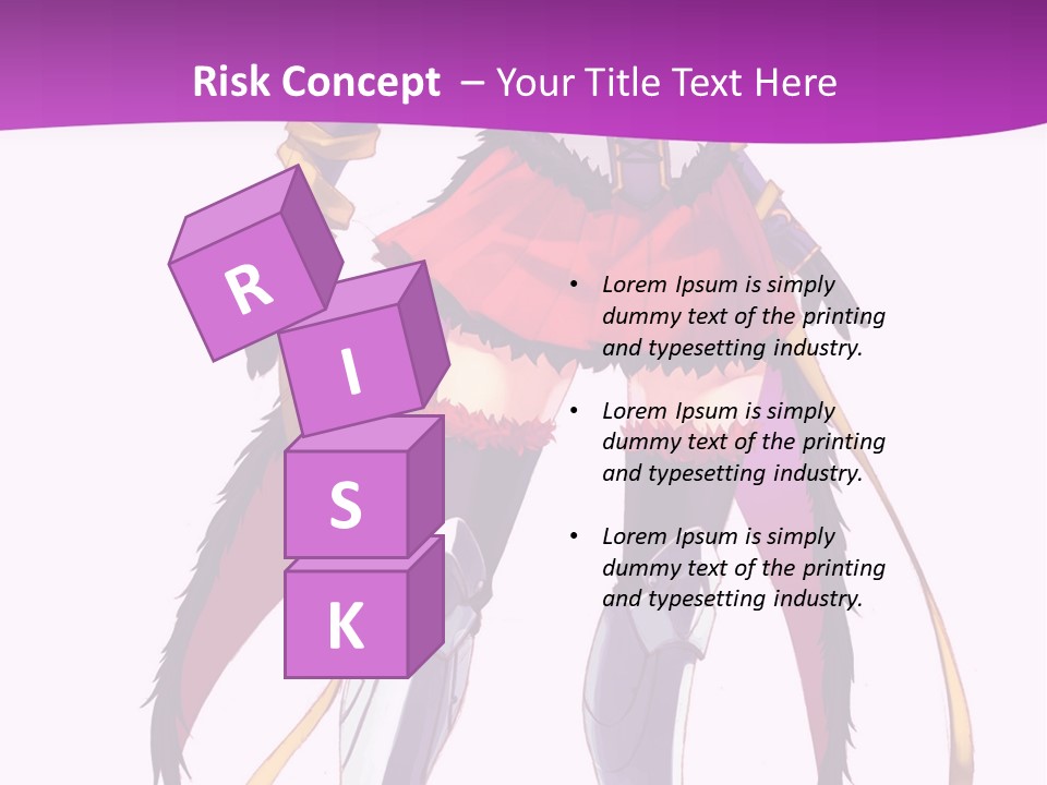 A Woman In A Red Dress Is Holding A Sword PowerPoint Template