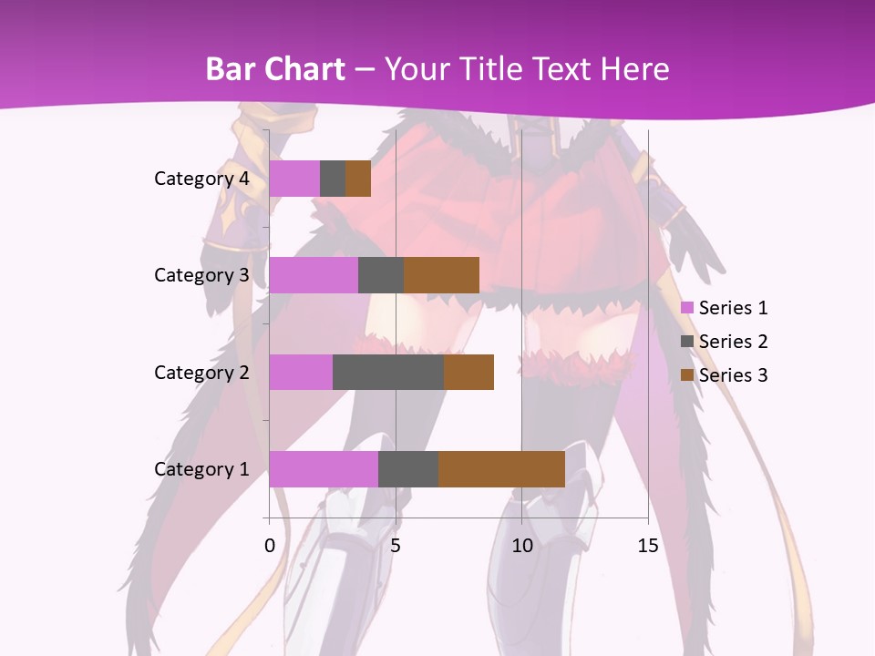 A Woman In A Red Dress Is Holding A Sword PowerPoint Template