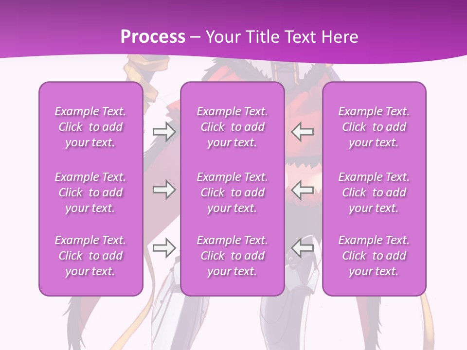 A Woman In A Red Dress Is Holding A Sword PowerPoint Template