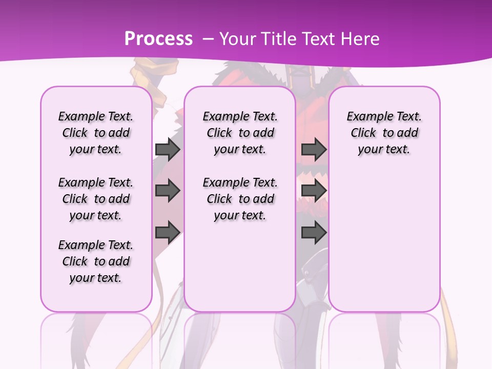 A Woman In A Red Dress Is Holding A Sword PowerPoint Template