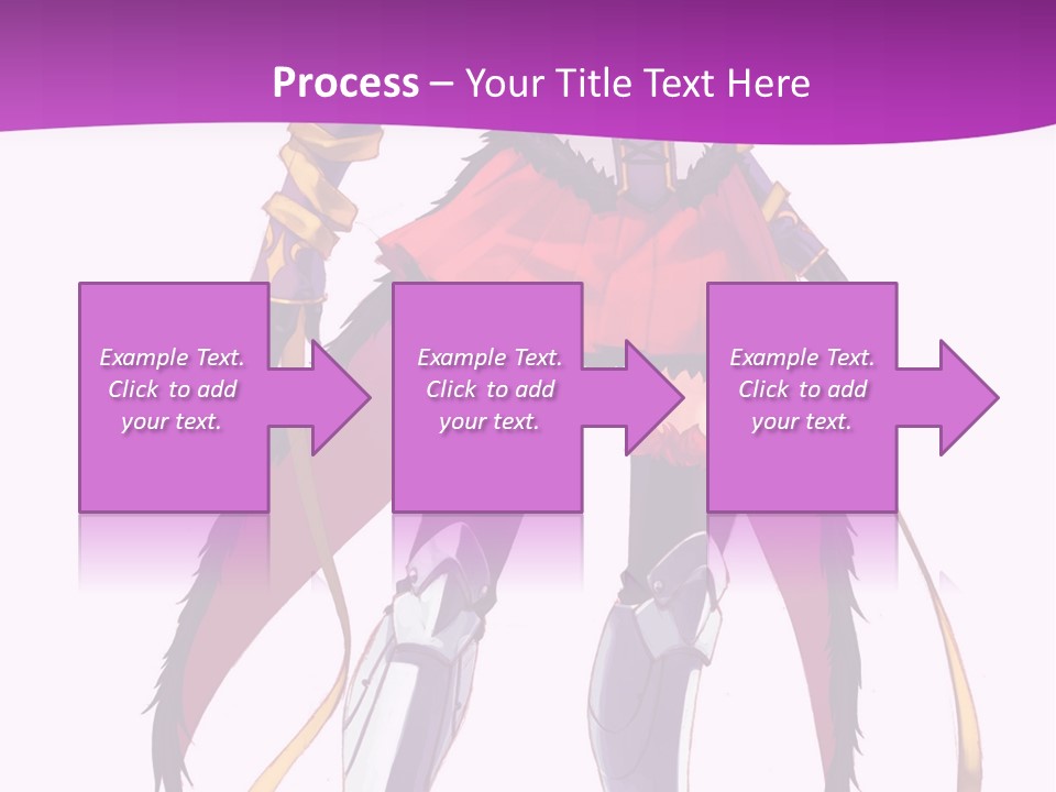 A Woman In A Red Dress Is Holding A Sword PowerPoint Template