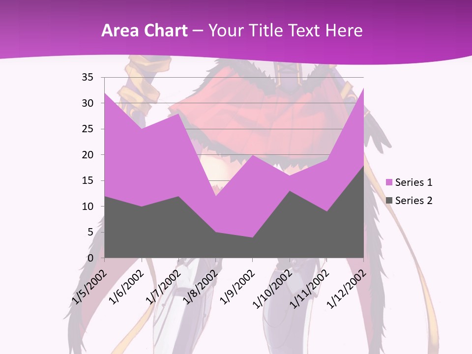 A Woman In A Red Dress Is Holding A Sword PowerPoint Template