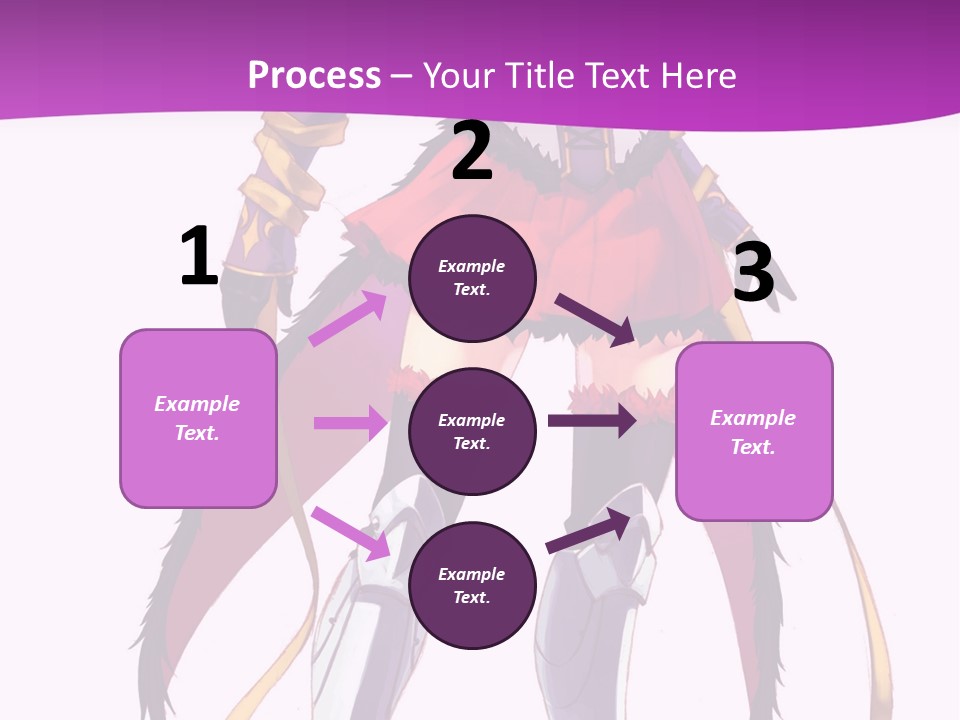 A Woman In A Red Dress Is Holding A Sword PowerPoint Template