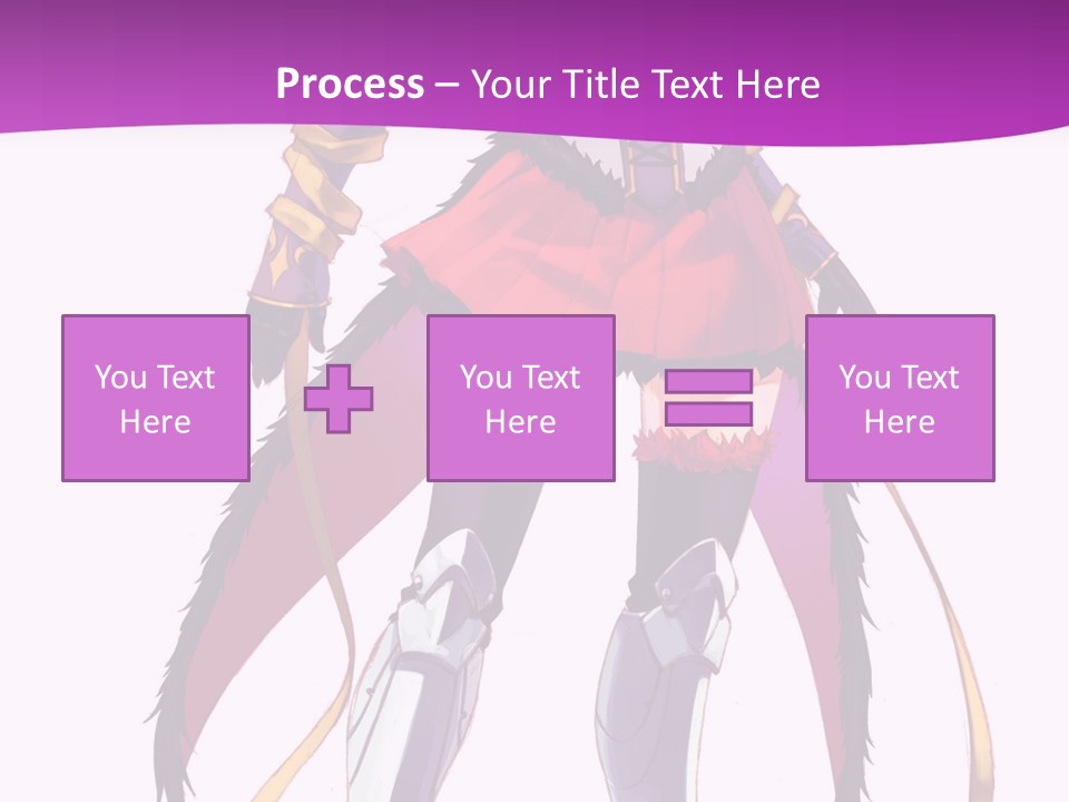 A Woman In A Red Dress Is Holding A Sword PowerPoint Template