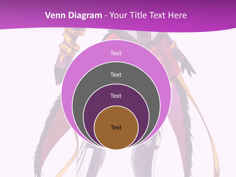 A Woman In A Red Dress Is Holding A Sword PowerPoint Template