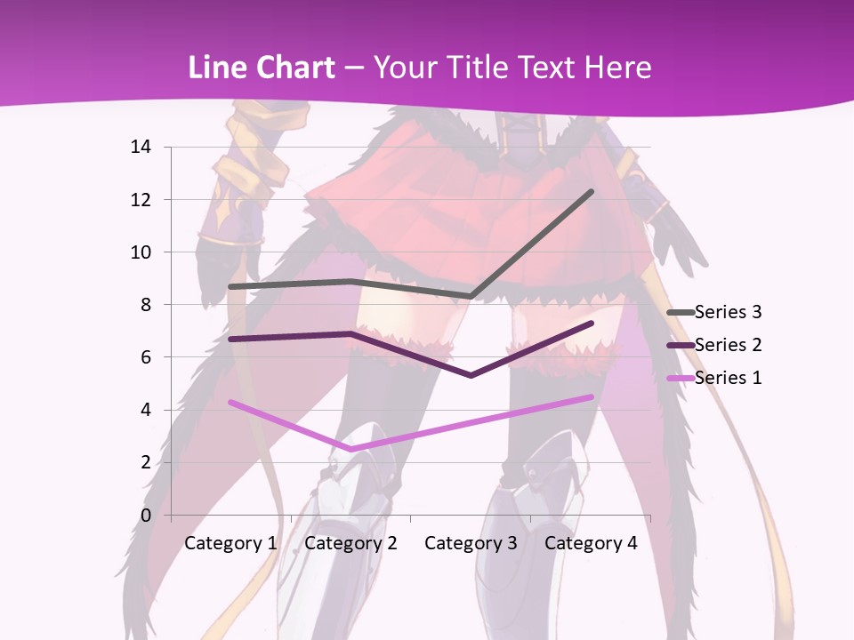 A Woman In A Red Dress Is Holding A Sword PowerPoint Template