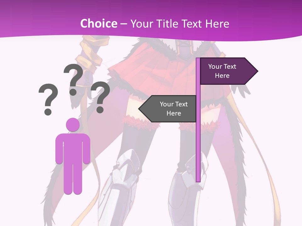 A Woman In A Red Dress Is Holding A Sword PowerPoint Template