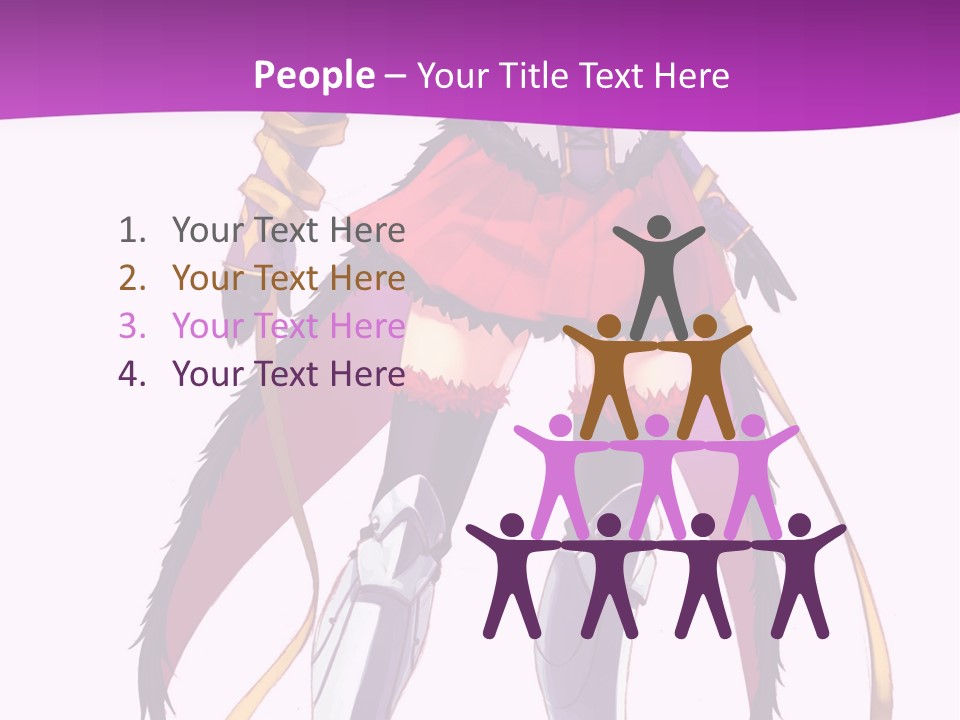 A Woman In A Red Dress Is Holding A Sword PowerPoint Template