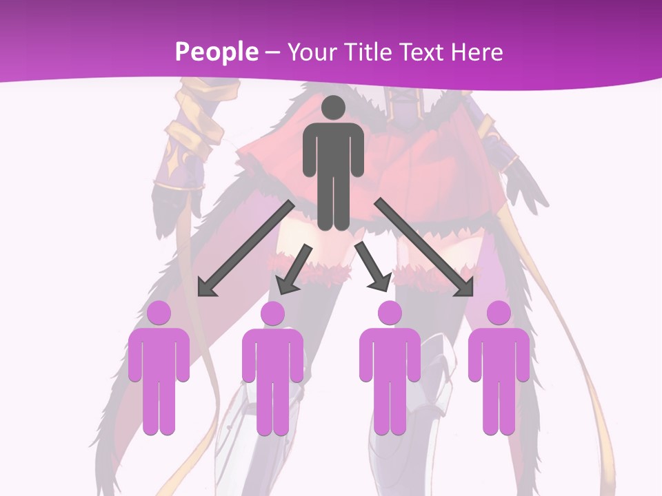A Woman In A Red Dress Is Holding A Sword PowerPoint Template