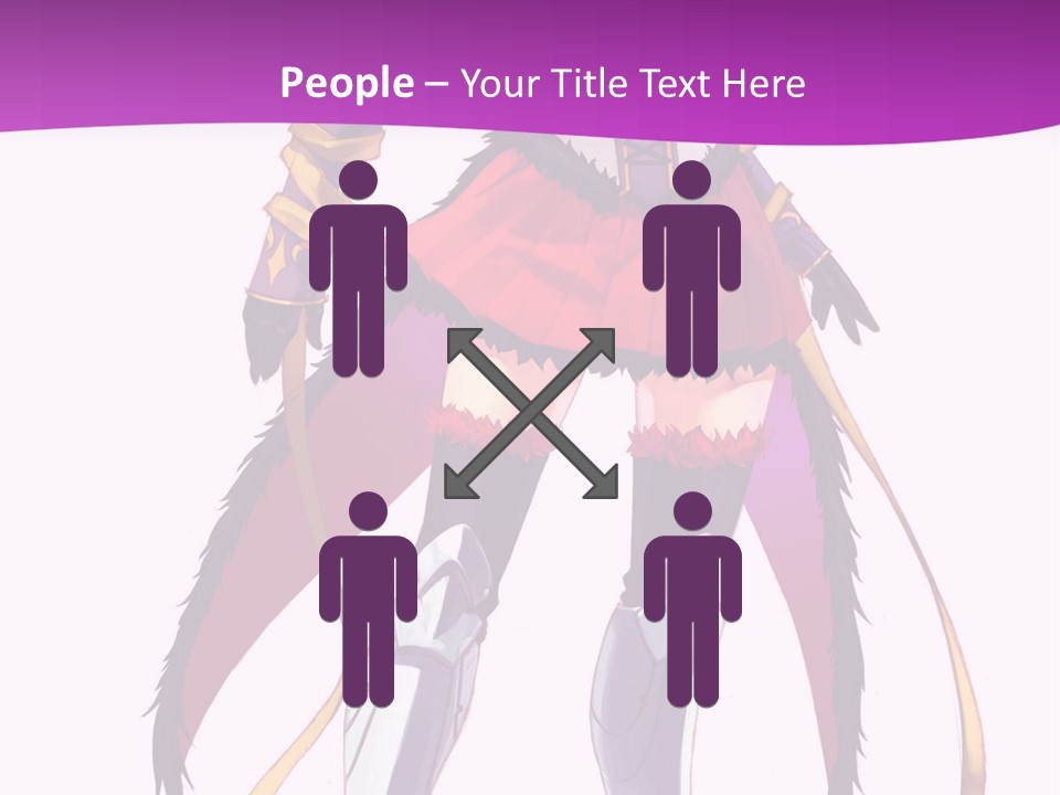 A Woman In A Red Dress Is Holding A Sword PowerPoint Template