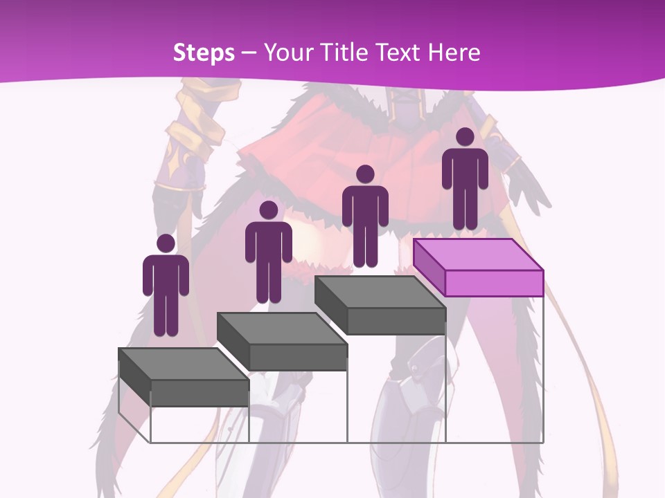 A Woman In A Red Dress Is Holding A Sword PowerPoint Template