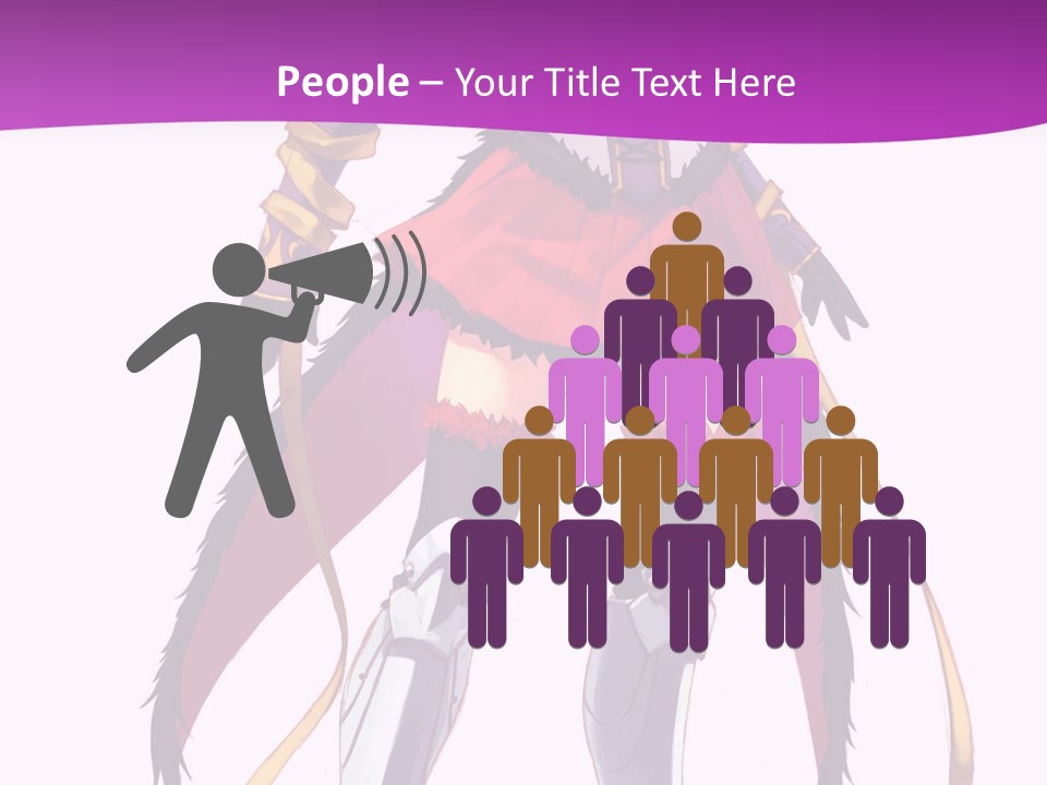 A Woman In A Red Dress Is Holding A Sword PowerPoint Template