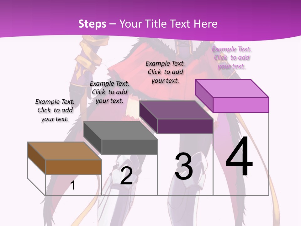 A Woman In A Red Dress Is Holding A Sword PowerPoint Template