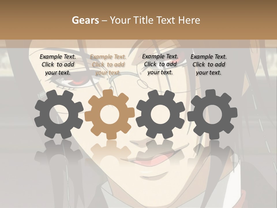 A Man With Glasses Is Looking At The Camera PowerPoint Template
