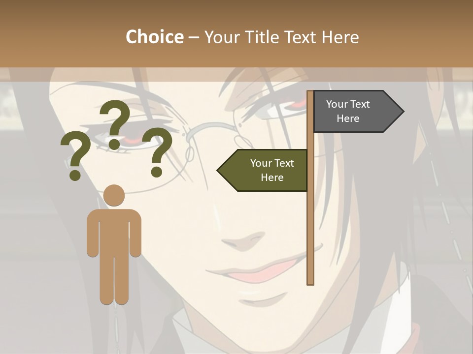 A Man With Glasses Is Looking At The Camera PowerPoint Template