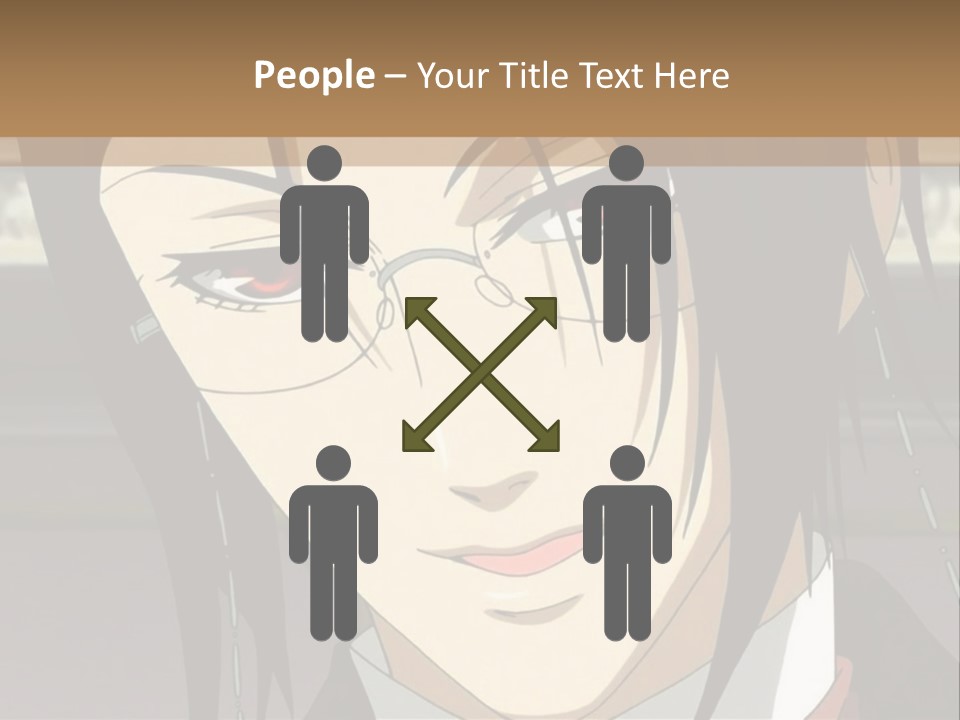 A Man With Glasses Is Looking At The Camera PowerPoint Template