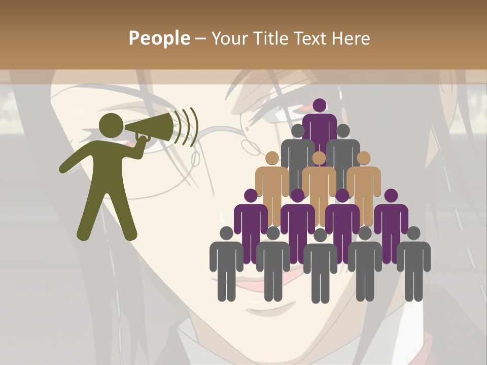 A Man With Glasses Is Looking At The Camera PowerPoint Template