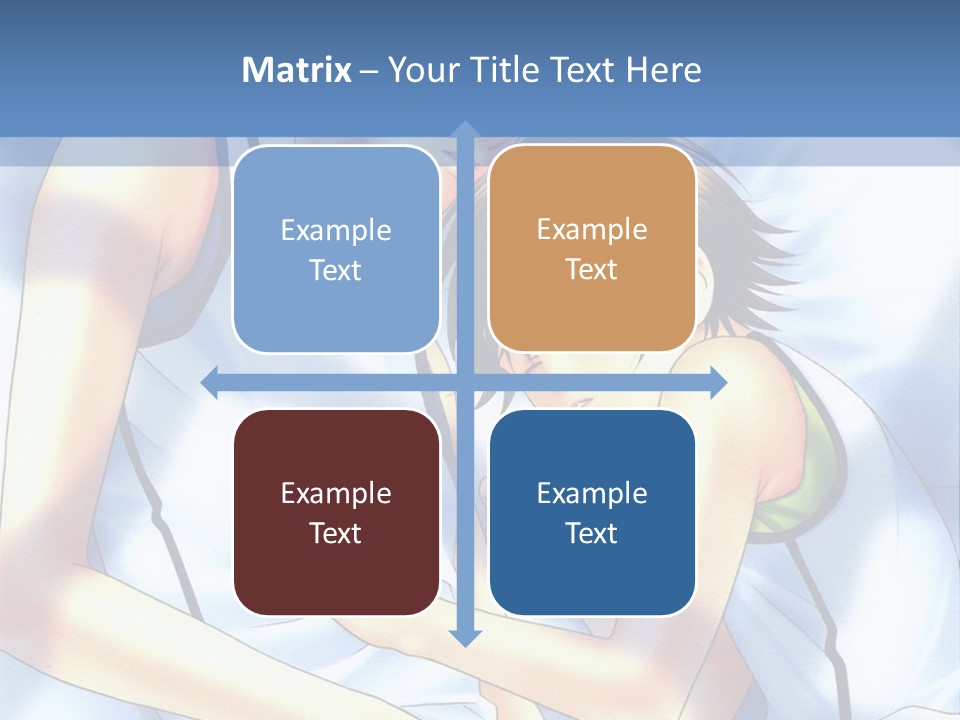 A Couple Of People Laying In A Bed Together PowerPoint Template