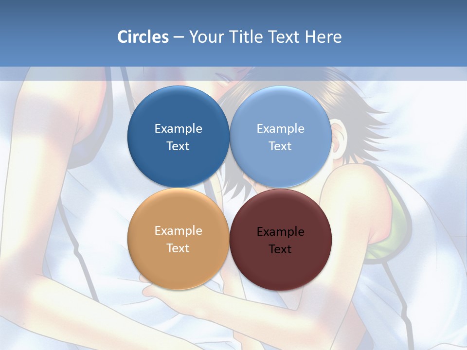 A Couple Of People Laying In A Bed Together PowerPoint Template