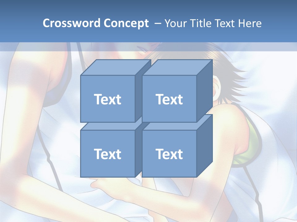 A Couple Of People Laying In A Bed Together PowerPoint Template