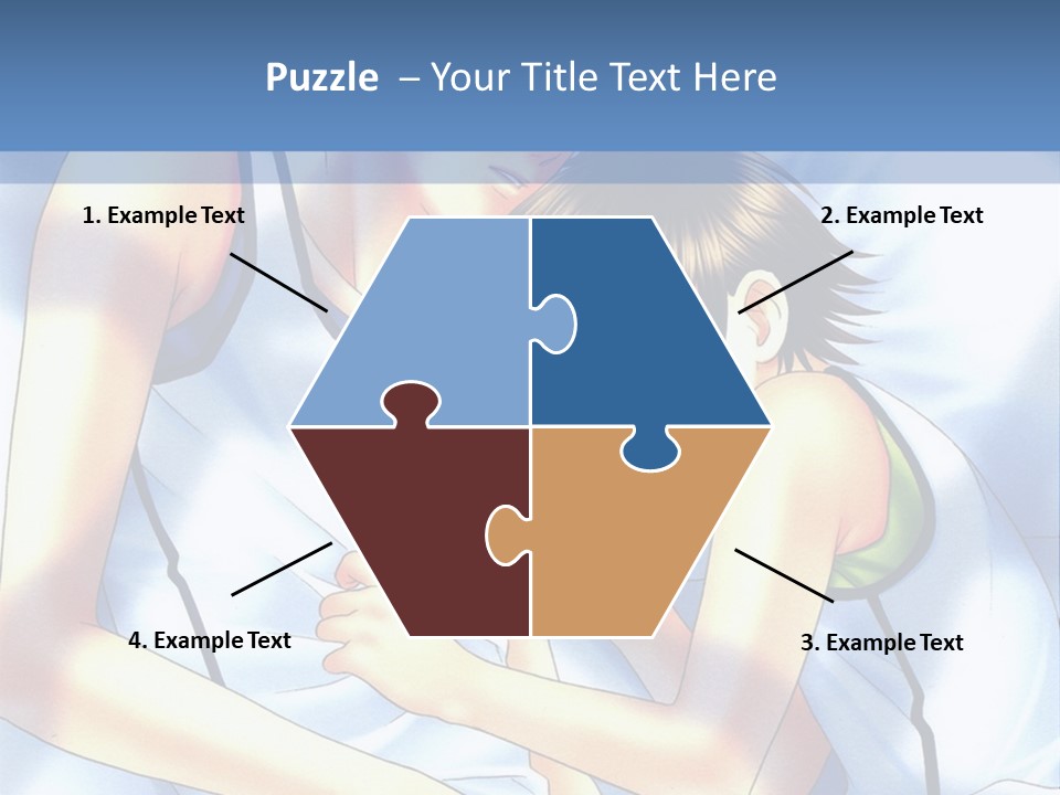 A Couple Of People Laying In A Bed Together PowerPoint Template
