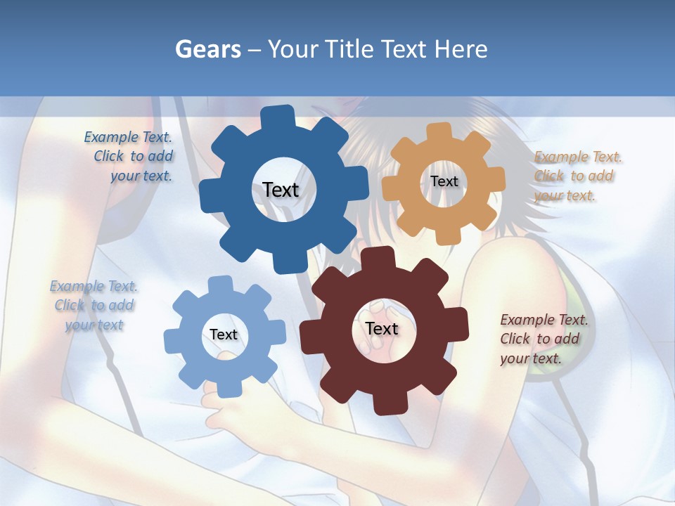 A Couple Of People Laying In A Bed Together PowerPoint Template