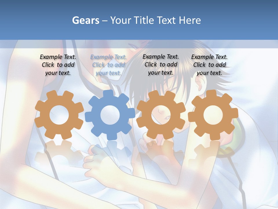 A Couple Of People Laying In A Bed Together PowerPoint Template