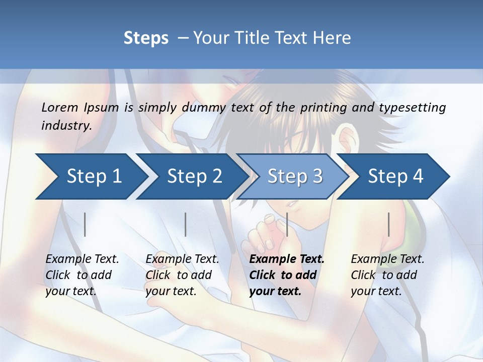 A Couple Of People Laying In A Bed Together PowerPoint Template