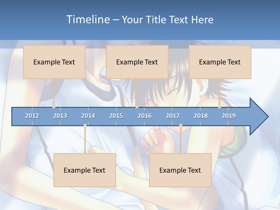 A Couple Of People Laying In A Bed Together PowerPoint Template