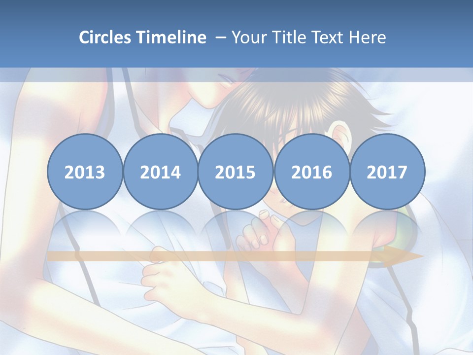 A Couple Of People Laying In A Bed Together PowerPoint Template